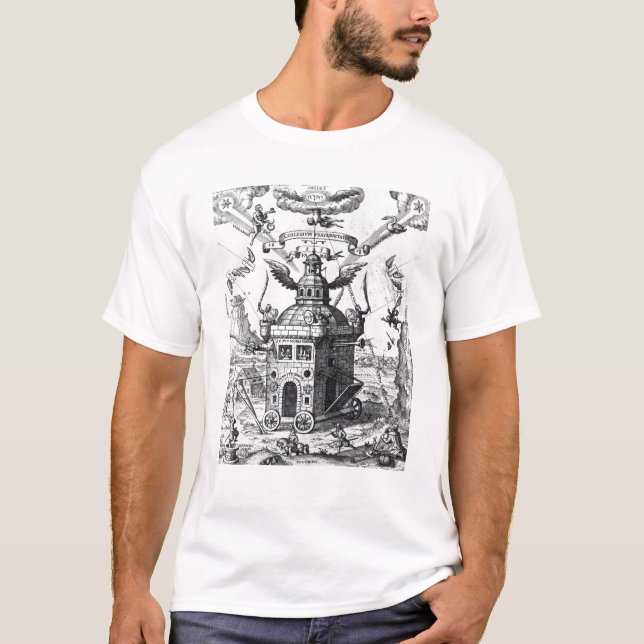 Camiseta Collegium Fama Fraternitatis do Frontispiece ' (Frente)