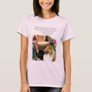 Camiseta Collie Art Gifts Rough Sable