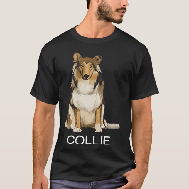 Camiseta Collie Crazy Dog (Frente)