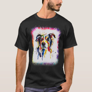 Camiseta Collie Dog Boy Tie Ble