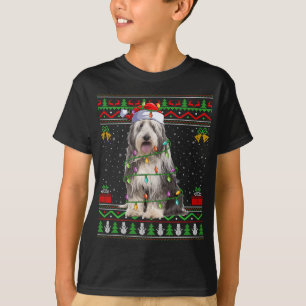 Camiseta Collie Dog Collie Papais noeis De Sobremesa Feia