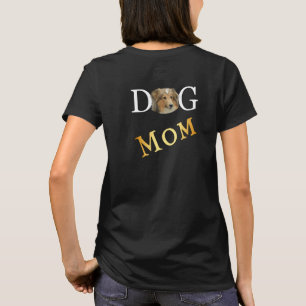 Camiseta Collie Dog Mãe 2 Escuro Lado