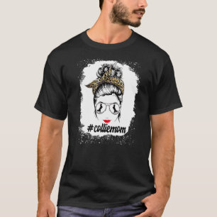 Camiseta Collie Dog Mamãe Sangrou Má Manhã Brun Leopard Mul