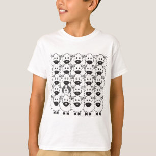 Camiseta Collie farpado nos carneiros