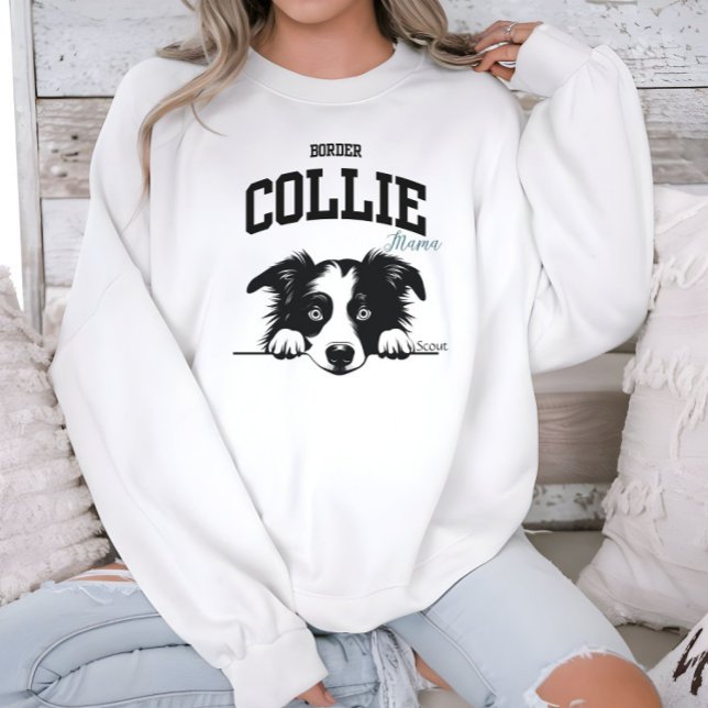 Camiseta Collie Mama Collie Style na Faculdade (Criador carregado)