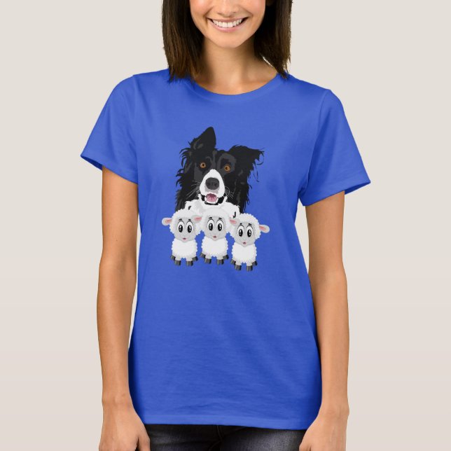 Camiseta Collie & Sheep de Borda Bastante (Frente)