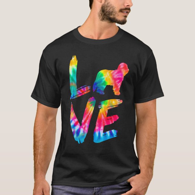 Camiseta Collie Tie Dye Amor Cachorro Pai Mãe (Frente)