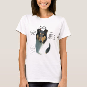 Camiseta Collie (triplo suave) Design de História
