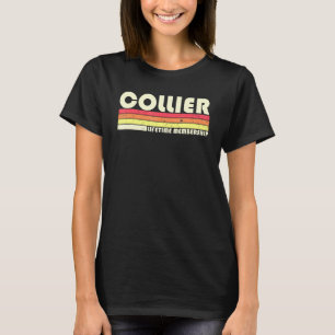 Camiseta Collier Surname Retro Vintage 80s 90s Aniversário