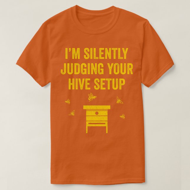 Camiseta Colmeia de Abelhas Engraçada 2 (Frente do Design)