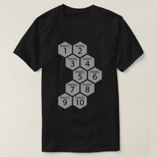 Camiseta Colmeia Personalizada 10 Colagem de Fotos
