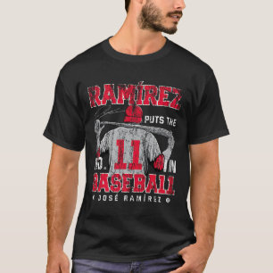 Camiseta Coloca 11 em Baseball José Ramirez Cleveland MLBPA