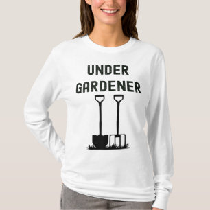 Camiseta Colocação de cabeça de jardineiro sob jardinagem d