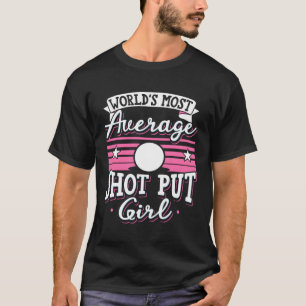 Camiseta Colocação De Tiro De Pista Mais Média Do World’S