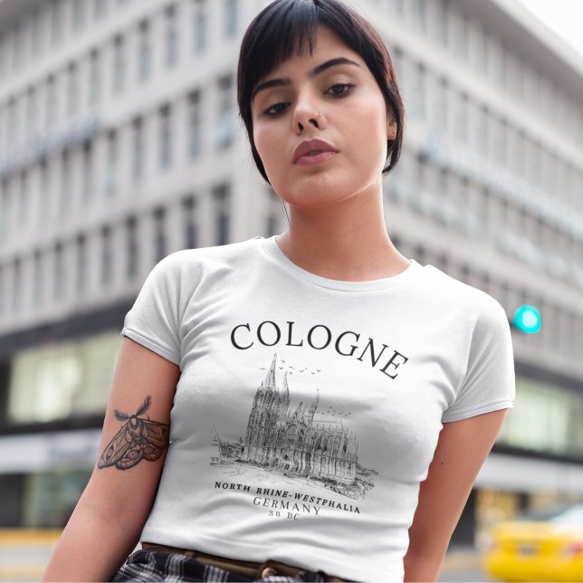 Camiseta Cologne Germany Landscape Vintage Retro (Criador carregado)