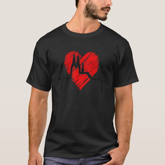 Camiseta Cologne Panorama Batida do Coração Alemanha Colóni (Frente)