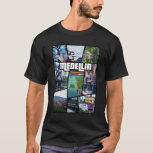 Camiseta Colombia Antioquia Medellin City Tee América do Su
