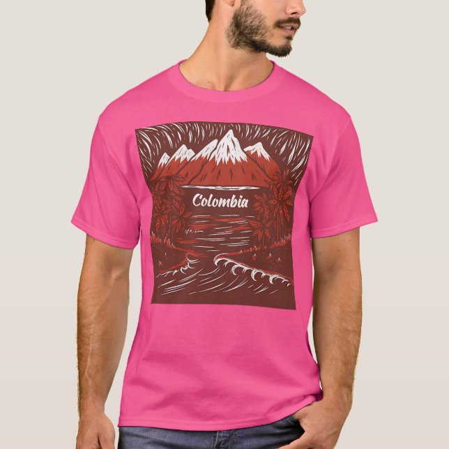 Camiseta Colômbia ativa (Frente)