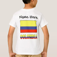 Colômbia Bandeira Colombiana Preta Personalização
