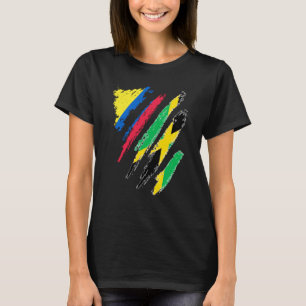 Camiseta Colômbia Bandeira Jamaica Cultivou Greve de País P
