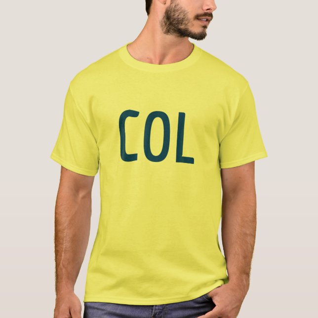 Camiseta Colômbia - Design de Combinação de Três Partes - B (Frente)