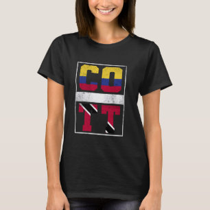 Camiseta Colômbia e Trinidad Mix Colombiana Ro Trinidadiano