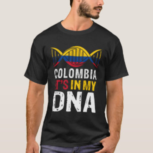 Camiseta Colômbia Está Em Meu Dna Orgulhoso Colômbia F