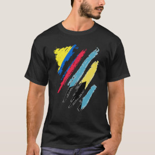 Camiseta Colombia Flag Bahamas Grown Patriot Country Stripe