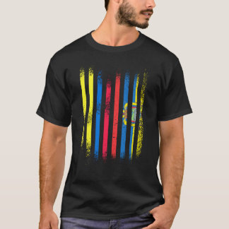 Camiseta Colombia Flag Ecuador Grown Country Flags Stripes