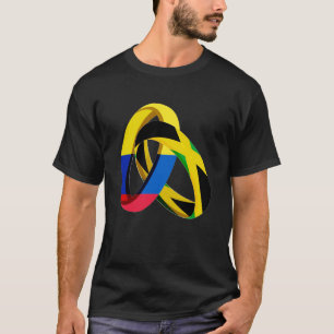 Camiseta Colombia Flag Jamaica Grown Ring Casamento Weding