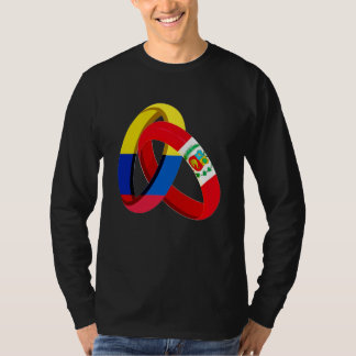 Camiseta Colombia Flag Peru Grown Ring Marriage Wedding