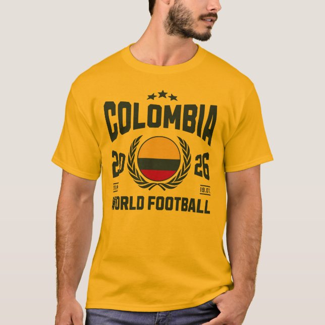 Camiseta Colômbia Futebol 2026 (Frente)