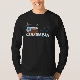 Camiseta Colombia Medellin Palms Beach Bogota Souvenir Gift