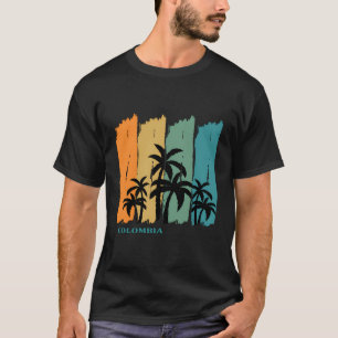 Camiseta Colômbia Palms Beach Souvenir América Latina Medel