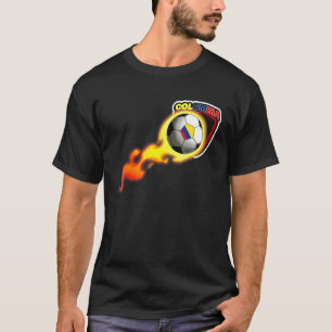 Camiseta Colômbia Pelota en Llamas Futebol de futebol