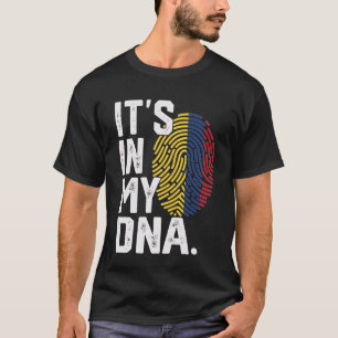 Camiseta Colômbia Raízes Bandeira Impressão Digital Gráfico