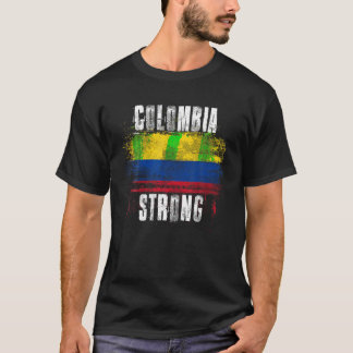 Camiseta Colômbia: Sinalizador muito desapontado orgulho co