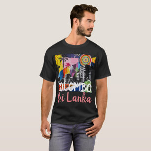 Camiseta Colombo Sri Lanka Grafite Mural Tank, Masculino