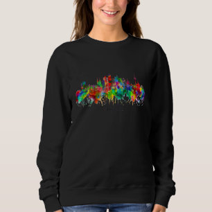 Camiseta Colônia de lembrança da cidade em aquarela do esta