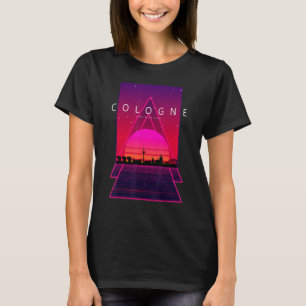 Camiseta Colônia Skyline 80s 90s Retro Estético Vaporwave