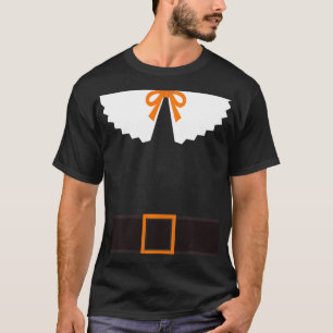 Camiseta Colonial Pilgrim de Ação de Graças Família M