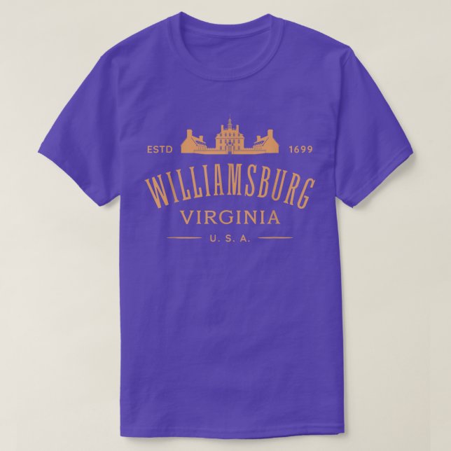 Camiseta Colonial Williamsburg VA Design Williamsburg Virgi (Frente do Design)