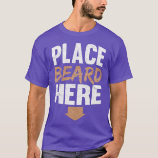 Camiseta Coloque a barba aqui presente de barba engraçada