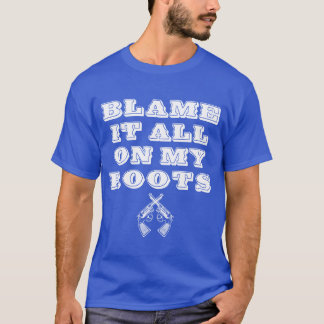 Camiseta Coloque a Culpa em Minhas Raízes Citação de Meme d