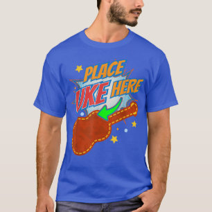 Camiseta Coloque Aqui No Instrumento De Guitarra Ukulele Pl
