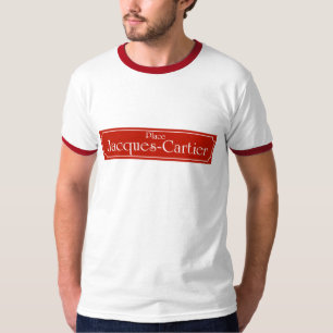 Camiseta Coloque Jacques-Cartier, sinal de rua de Montreal
