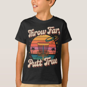 Camiseta Coloque Longe Putt Verdadeiro Disco de Golfe Pion