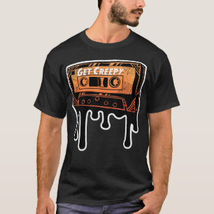 Camiseta Coloque música de Halloween com fita adesiva