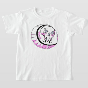 Camiseta Coloque o adesivo da cápsula rosa