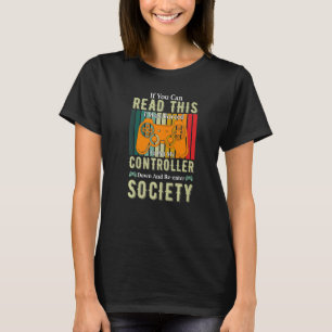 Camiseta Coloque o controlador para baixo e entre no jogado